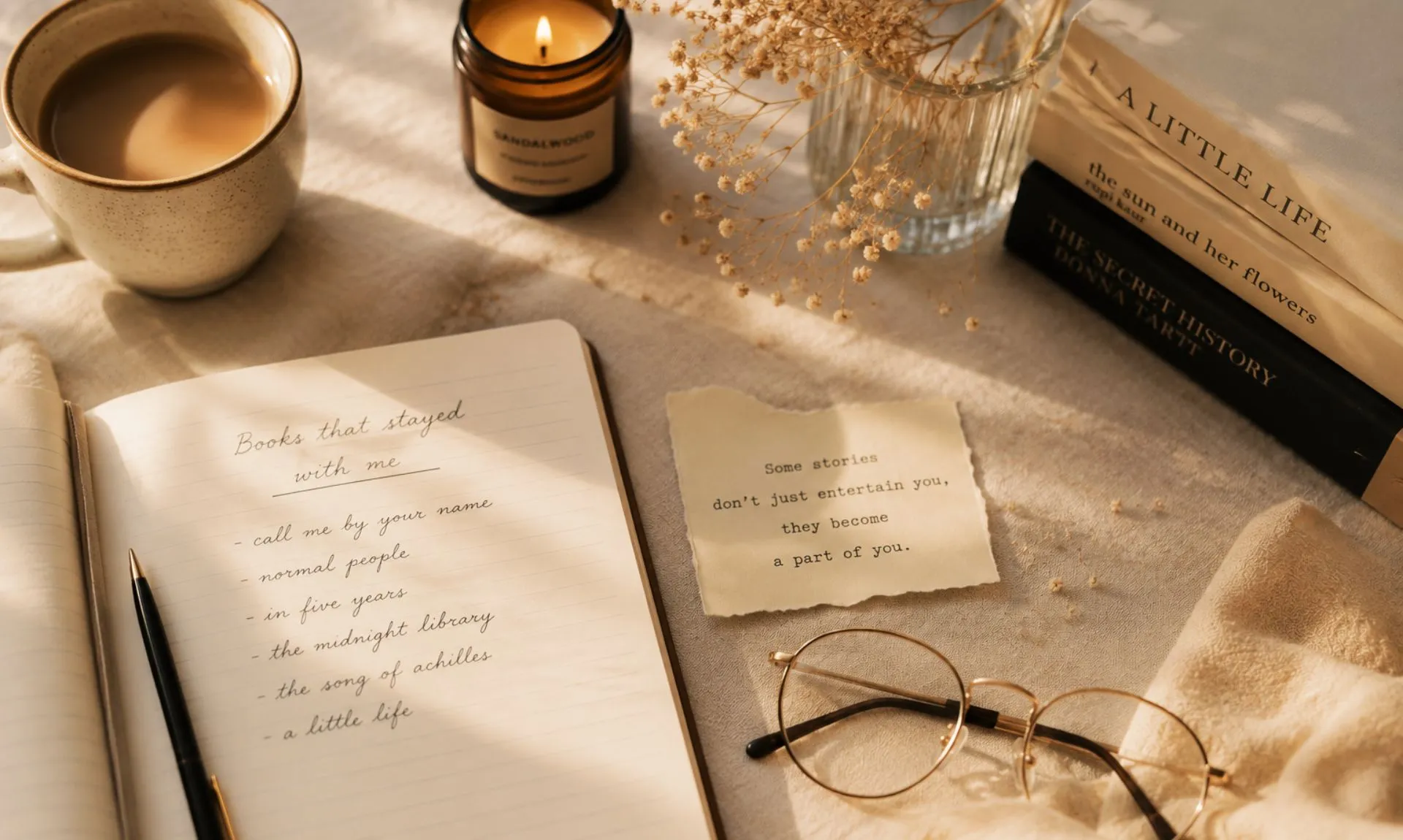 a list of books that stayed with me over the years