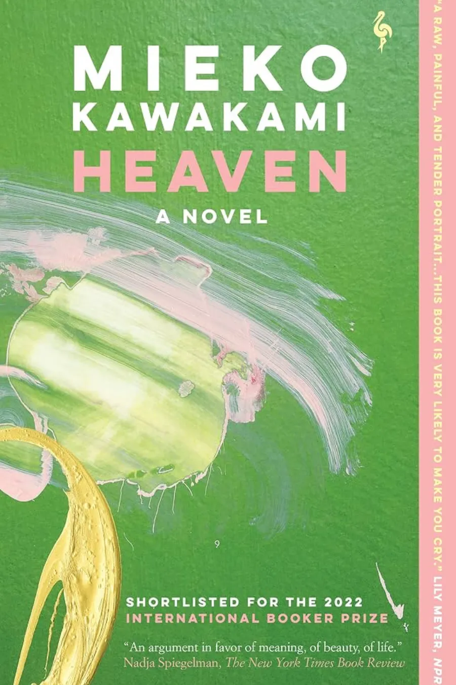 Book cover of Heaven by Mieko Kawakami, a literary novel about two teenagers experiencing bullying and loneliness.