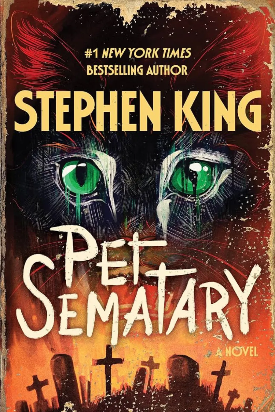 Pet Sematary by Stephen King book cover for a horror novel about grief, death, and the terrifying consequences of bringing the dead back to life.
